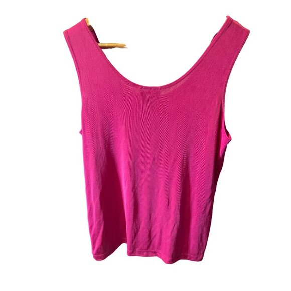 Chico's Travelers NWT Pink Sleeveless Deep Scoop Neck Top SZ Large - Picture 2 of 7